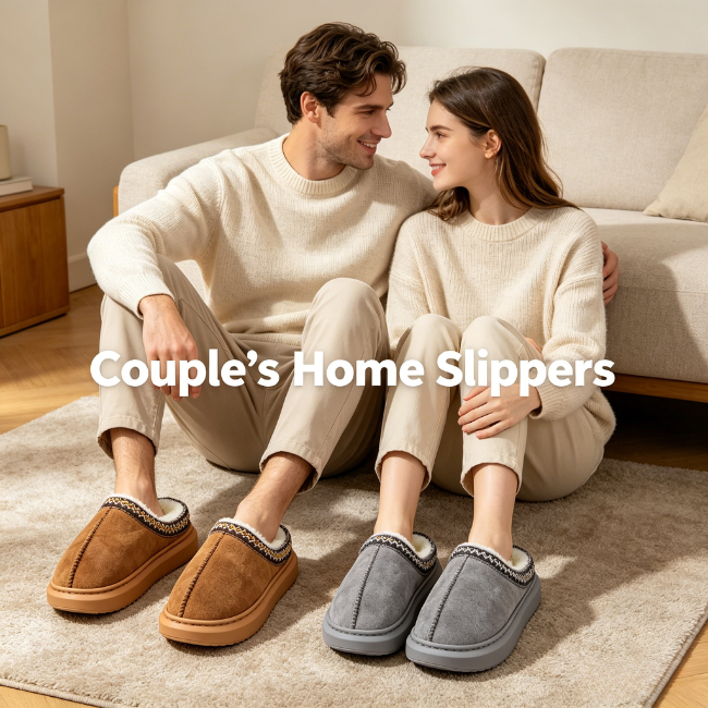 THE CLOUDIES | ETHNO-CHIC WINTER SLIPPERS WITH PLUSH LINING & THICK SOLE