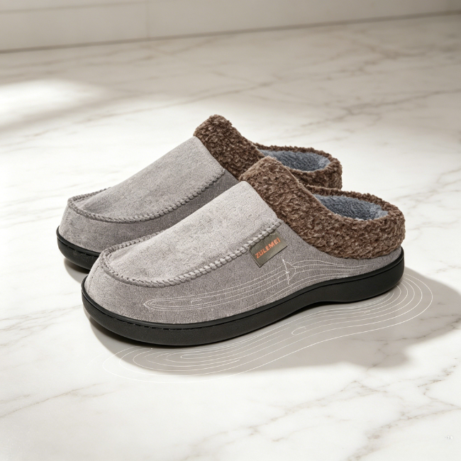 THE CLOUDIES | UNISEX WINTER PLUSH SLIPPERS - COZY SOFT HOUSE SHOES WITH ANTI-SLIP SOLE