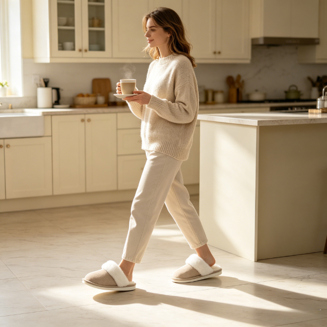 The Cloudies US | Unisex Anti-Slip Winter House Slippers with Soft Fleece Lining