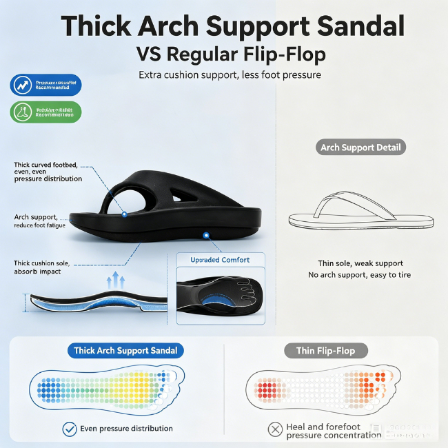 THE CLOUDIES | ATHLETIC RECOVERY FLIP FLOPS WITH ARCH SUPPORT