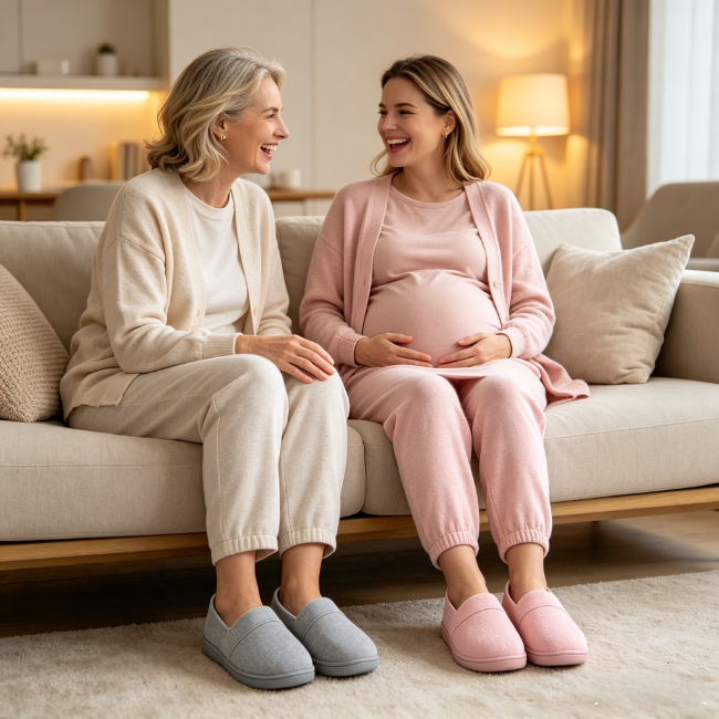 The Cloudies US | Premium Maternity Comfy House Shoes with Arch Support