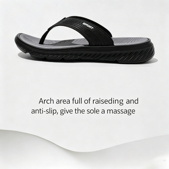 THE CLOUDIES | THICK SOLE MASSAGE FLIP FLOPS - ANTI-SLIP ODOR-RESISTANT SUMMER SANDALS FOR MEN