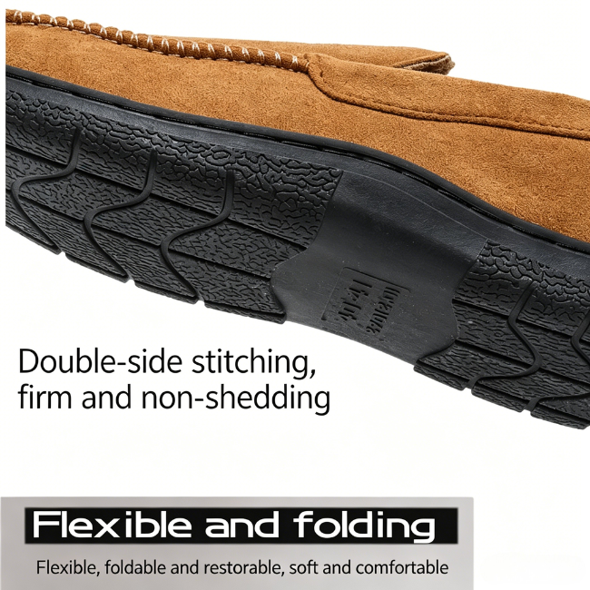 THE CLOUDIES | MEN'S MOCCASIN HOME SLIPPERS WITH ANTI-SHOCK SOLE