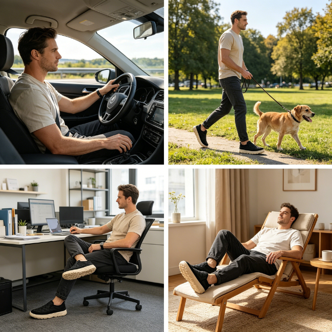 THE CLOUDIES | MEN'S WATERPROOF CANVAS LOAFERS - LIGHTWEIGHT SLIP-ON CASUAL SHOES