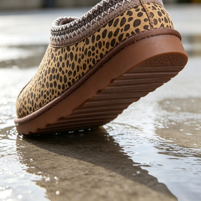 THE CLOUDIES | PLATFORM SHEARLING CLOGS - WARM FLEECE LINING SLIP-ON WINTER SLIPPERS FOR WOMEN