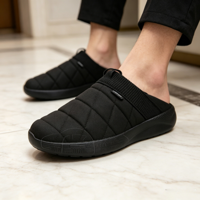 THE CLOUDIES | WARM WINTER SLIPPERS WITH CONVERTIBLE HEEL - INDOOR OUTDOOR COMFY HOUSE SHOES