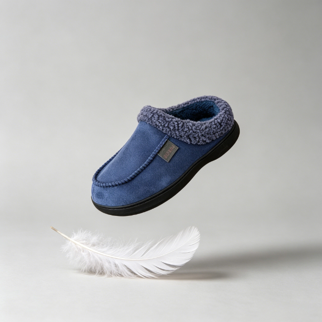 THE CLOUDIES | UNISEX WINTER PLUSH SLIPPERS - COZY SOFT HOUSE SHOES WITH ANTI-SLIP SOLE