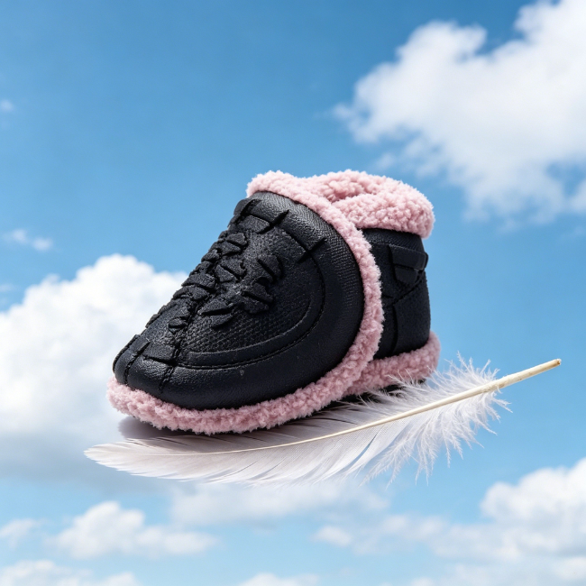 THE CLOUDIES | UNISEX FLEECE-LINED INDOOR SLIPPER SHOES - COZY BAREFOOT SLIPPER SOCKS WITH RUBBER SOLE