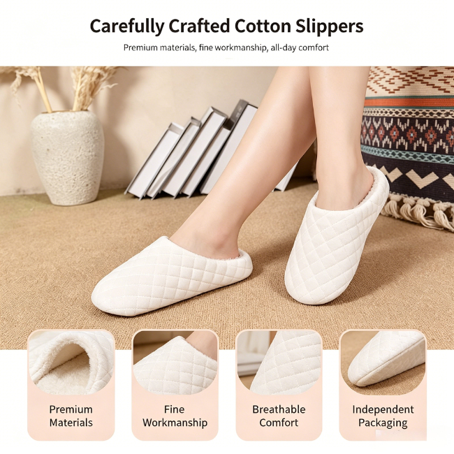 The Cloudies US | Silent Faux Suede Indoor Slippers with High-Elastic Soft Sole