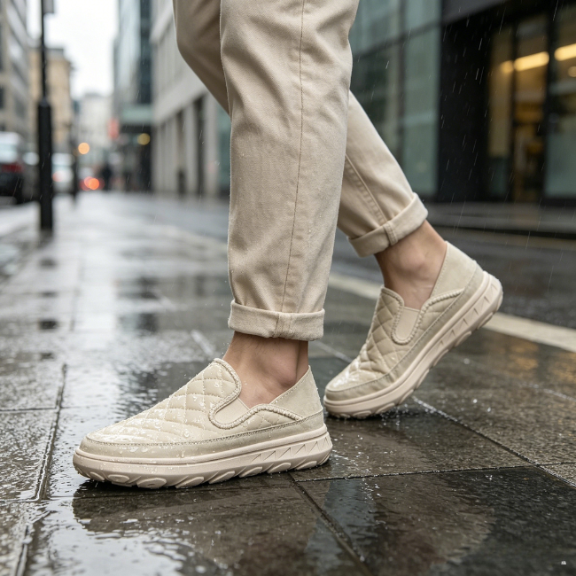 THE CLOUDIES | MEN'S WATERPROOF CANVAS LOAFERS - LIGHTWEIGHT SLIP-ON CASUAL SHOES