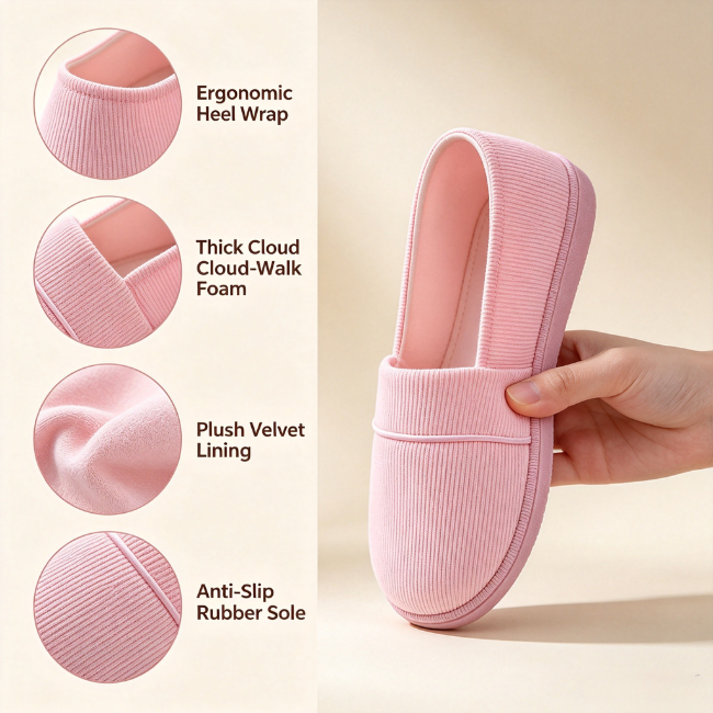 The Cloudies US | Premium Maternity Comfy House Shoes with Arch Support