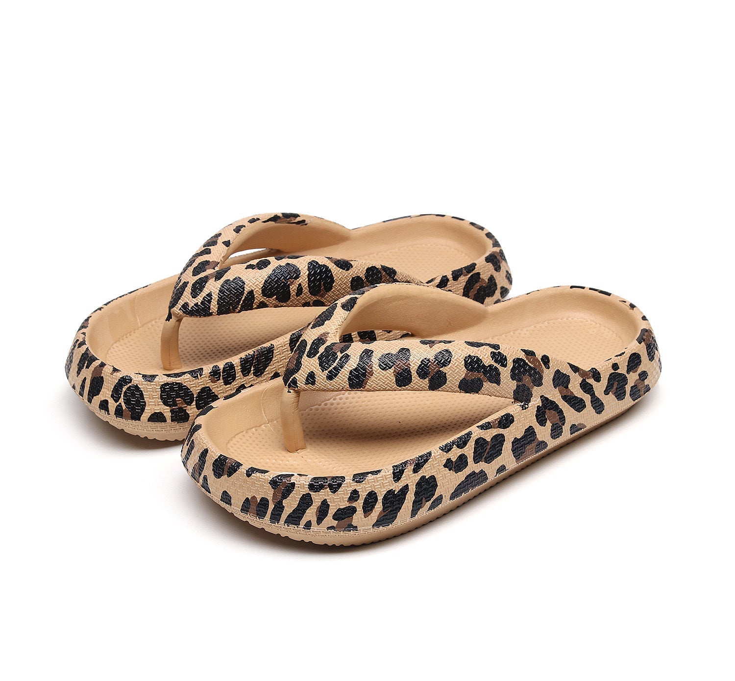 THICK PLATFORM CLOUD FLIP FLOPS FOR PAIN RELIEF - SOFT EVA CUSHION & ANTI-SLIP SOLE